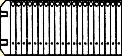 Marmotte (rouleaux) pour 20 colliers  longes 490 mm